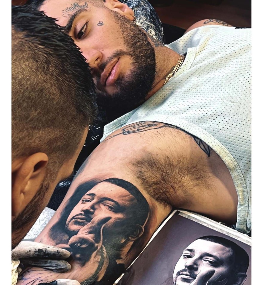 Το τατουάζ που έκανε ο Mente Fuerte με το πρόσωπο του Mad Clip