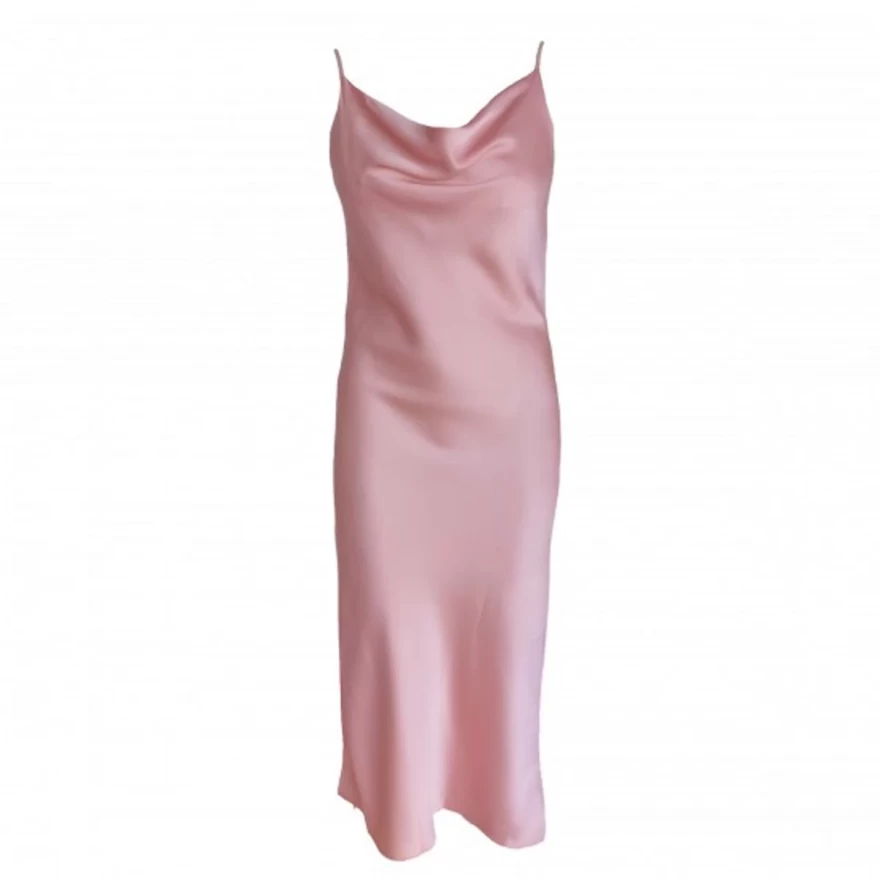 ροζ φόρεμα