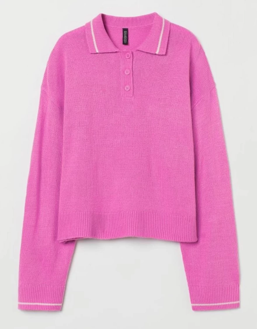 ροζ πουλόβερ
