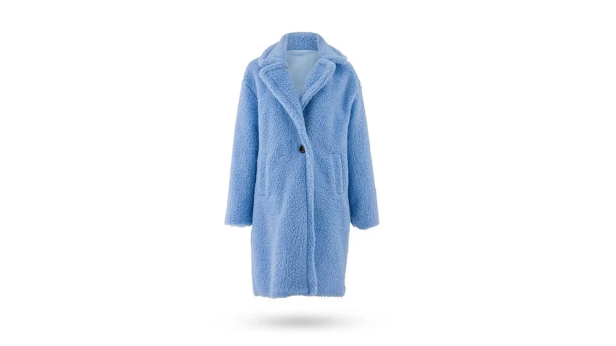 γαλάζιο παλτό