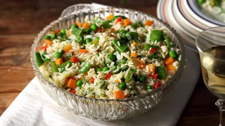 Ρύζι με λαχανικά Αργυρώ Μπαρμπαρίγου