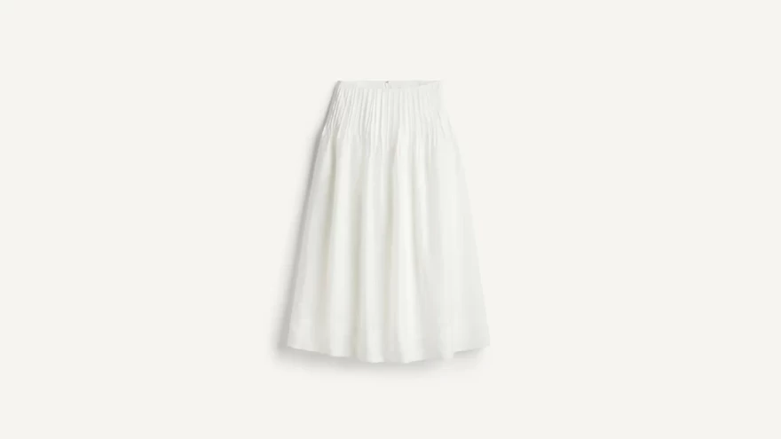 λευκή μάξι φούστα