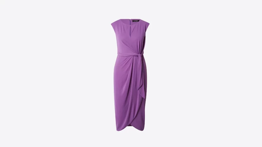 μοβ φόρεμα