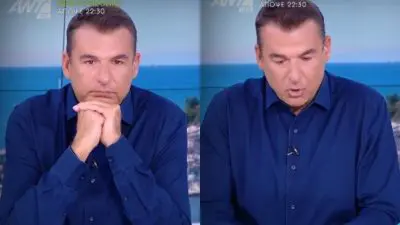 Ο Γιώργος Λιάγκας στο πλατό του Πρωινού