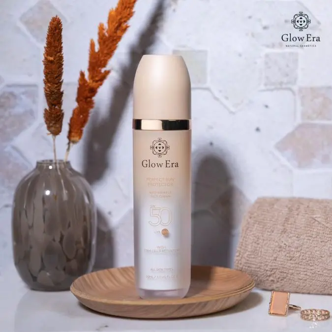 το αντιηλιακό προσώπου της Glow era