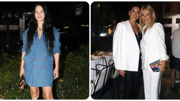 ζενεβιέβ μαζαρί σταματίνα τσιμτσιλή και τίνα μεσσαροπούλου σε έξοδο βραδινή