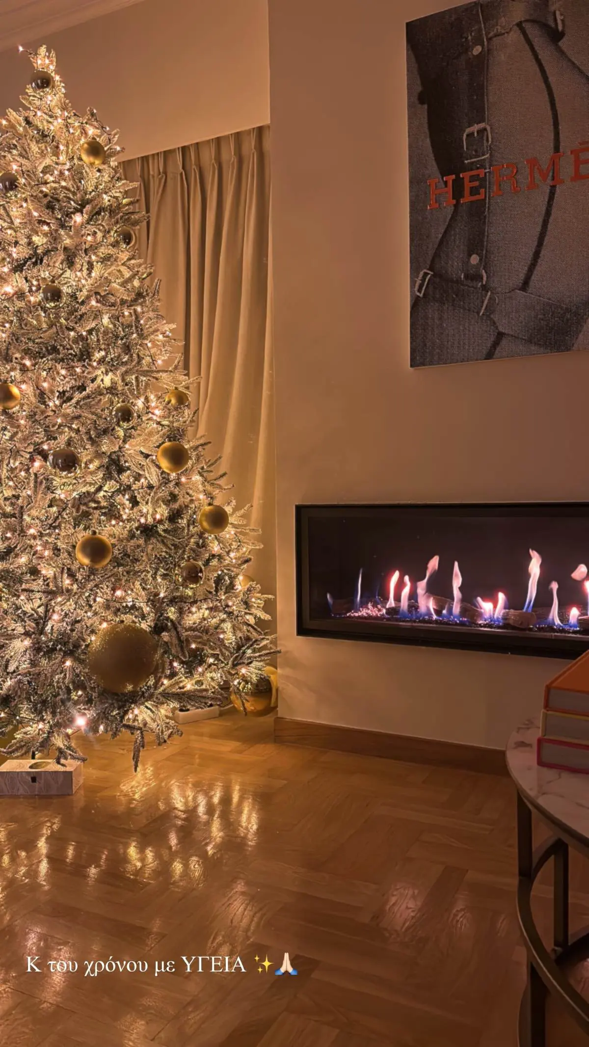 Κατερίνα Καινούργιου & Παναγιώτης Κουτσουμπής: Στόλισαν το δέντρο στο σπίτι τους