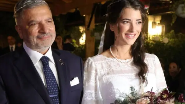 Ο Γιώργος Πατούλης και η Νάνσυ Κοιλού στο γάμο τους