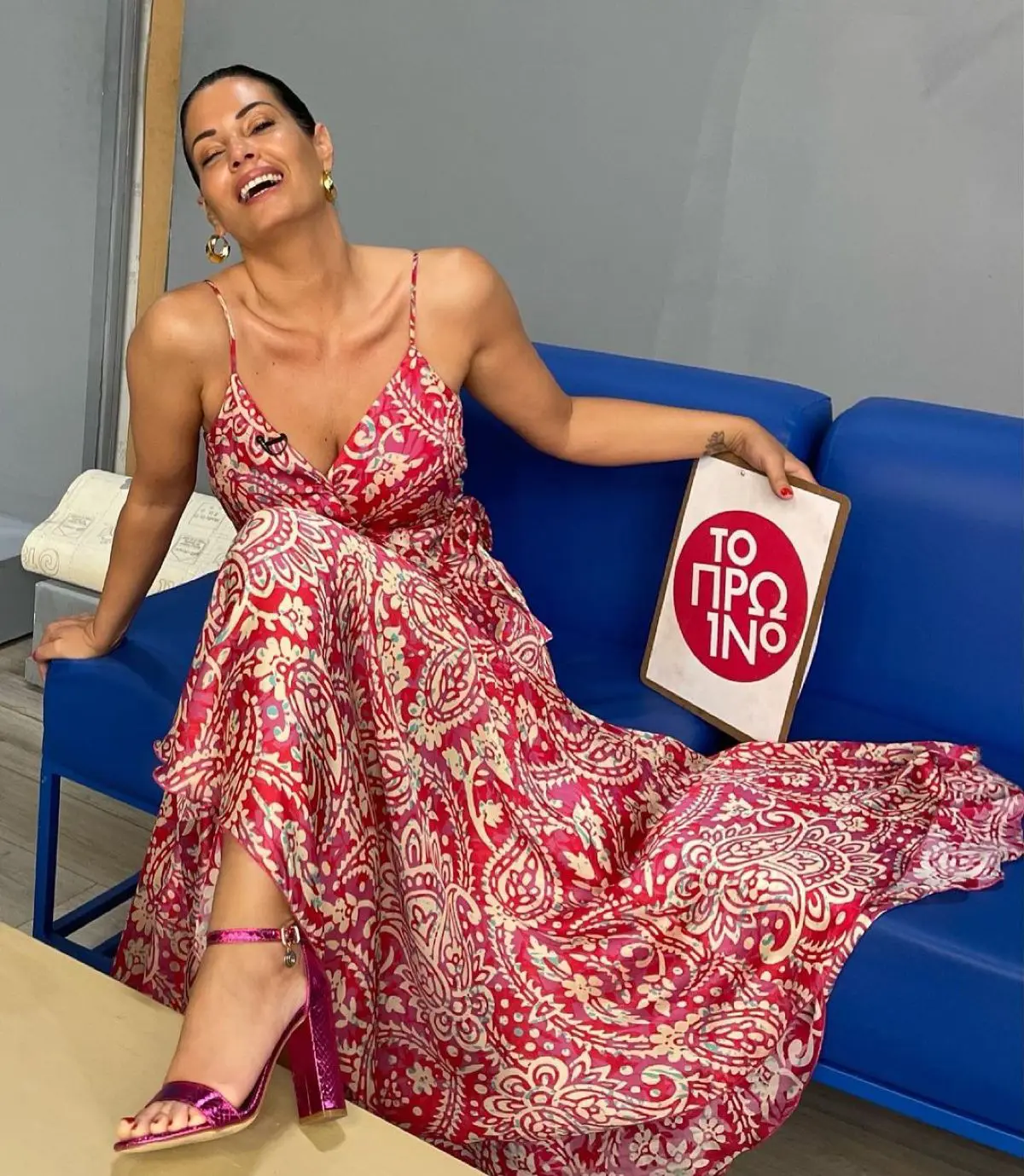 Η Μαρία Κορινθίου στα παρασκήνια του πρωινού