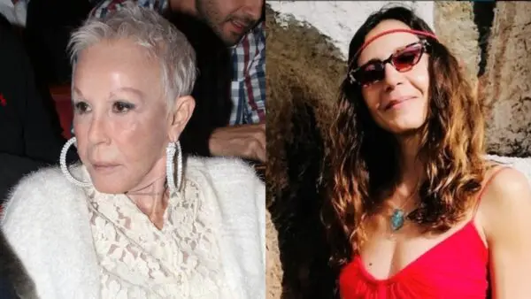 Η Λάσκαρη και κόρη και η Αίθρα Λυκουρέζου (κολάζ)