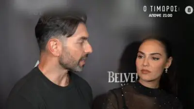 Η Βρισηίδα Ανδριώτου και ο Σπύρος Μαρτίκας στην κάμερα του Happy Day