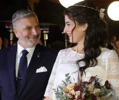 Νάνσυ Κοιλού και Γιώργος Πατούλης στον γάμο τους