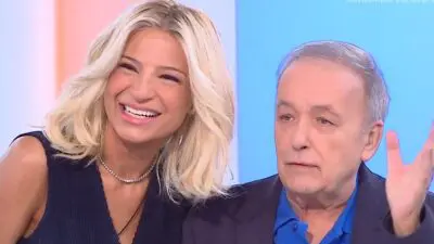 Η Φαίη Σκορδά και ο Ανδρέας Μικρούτσικος στο πλατό του Buongiorno