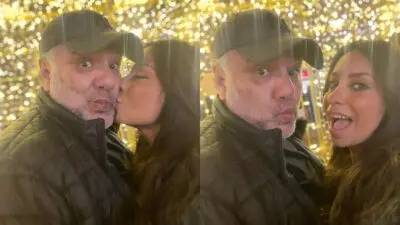 Η Νάνσυ Αντωνίου και ο Γρηγόρης Αρναούτογλου σε χριστουγεννιάτικο mood