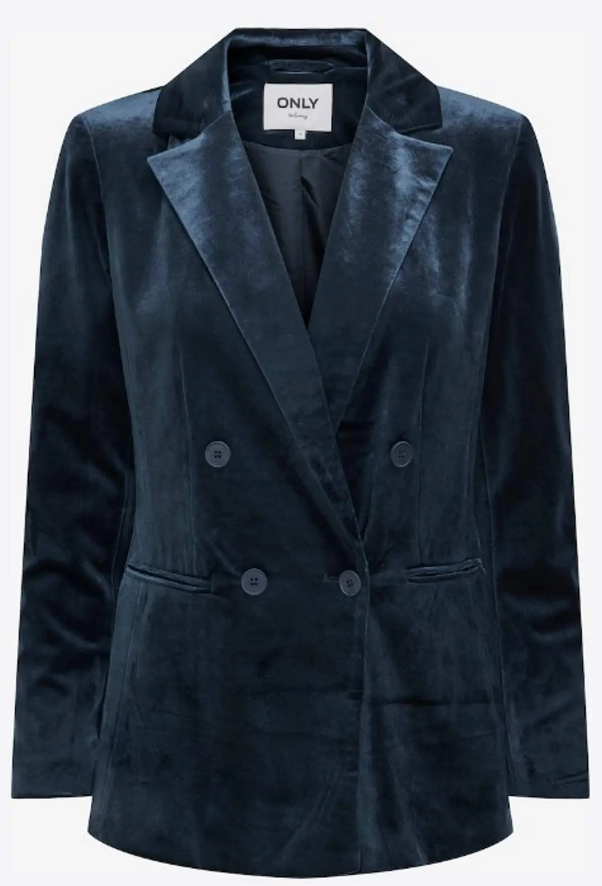 Βελούδινο σακάκι σε μπλε χρώμα