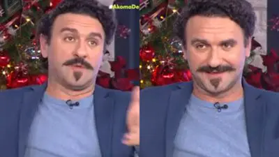 Ο Μελέτης Ηλίας στο πλατό του mega