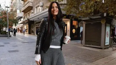 H Χριστίνα Μπόμπα σε πρωινή βόλτα