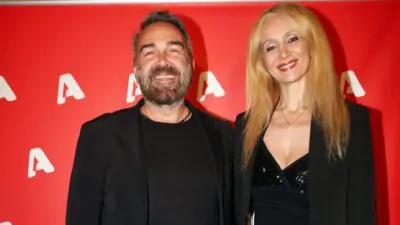 Ο Γρηγόρης Γκουντάρας και η Ναταλί Κάκκαβα σε κοινή έξοδο