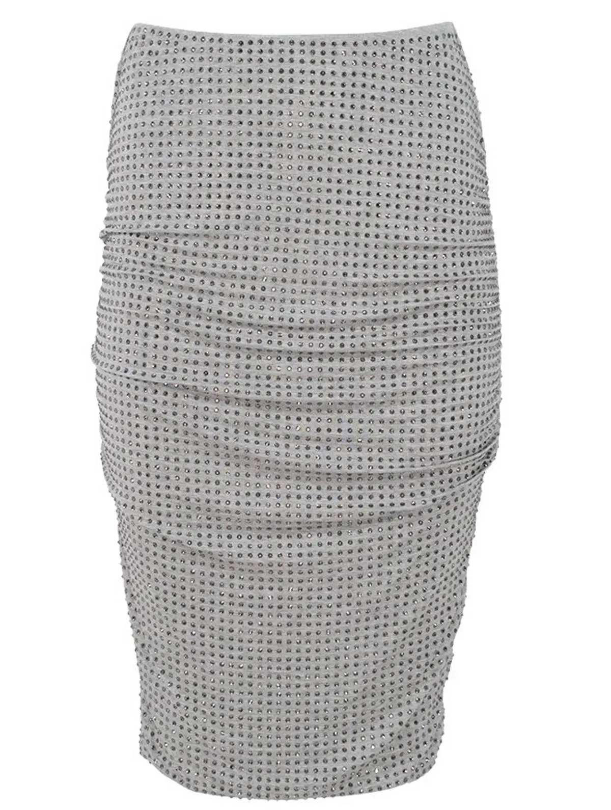 φούστα γκρι με παγέτες