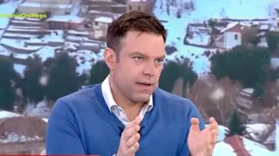 Ο Στέφανος Κασσελάκης στην εκπομπή Κοινωνία ώρα Mega