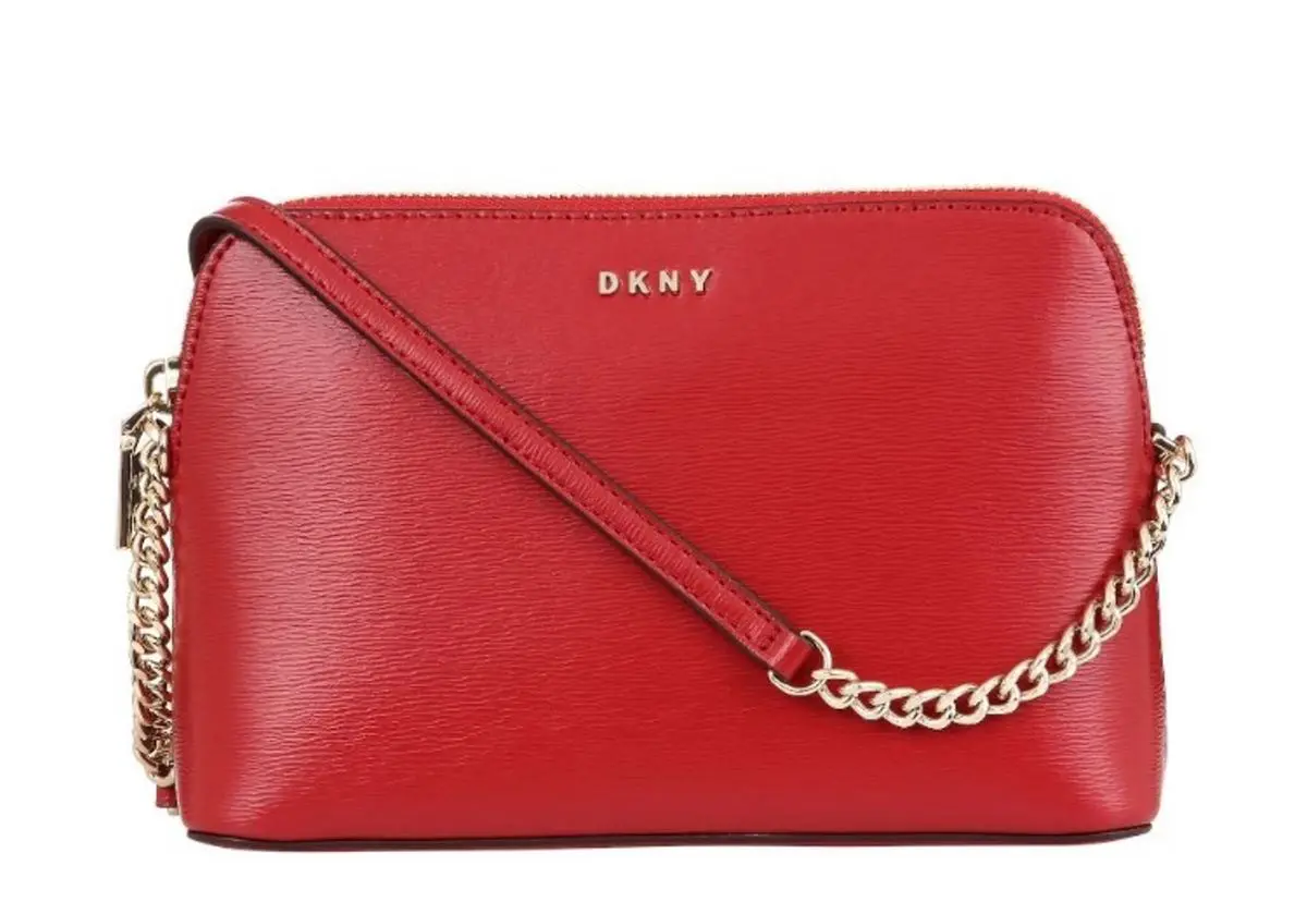 κόκκινη τσάντα DKNY
