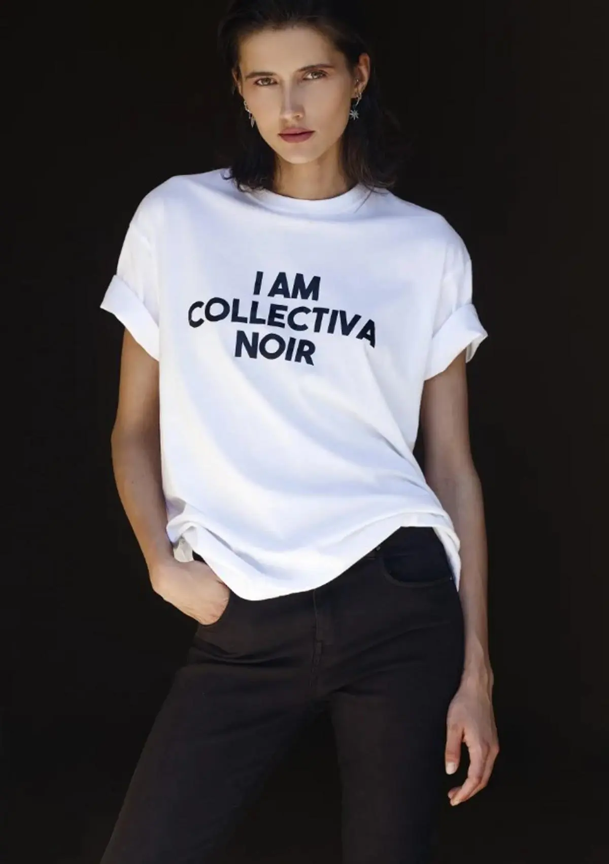 λευκό μπλουζάκι με σλόγκαν