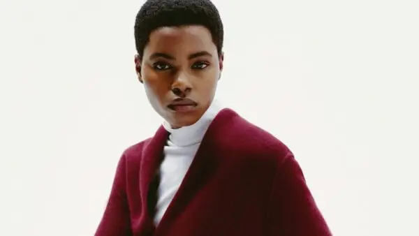 Zara look με μπορντό ζακέτα