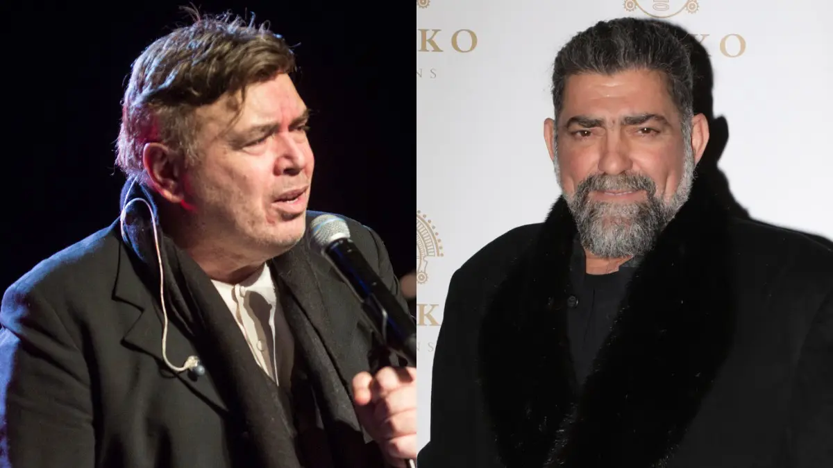 Ο Μιχάλης Ιατρόπουλος και ο Μανώλης Λιδάκης σε κολάζ