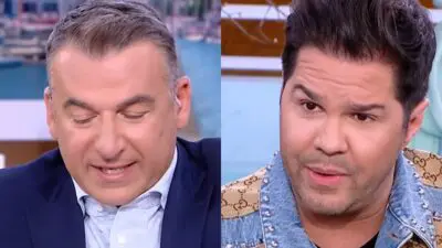 Ο Γιώργος Λιάγκας και ο Γιώργος Τσαλίκης στο Πρωινό