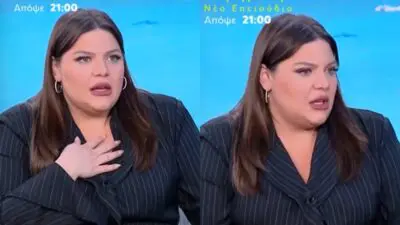 Η Δανάη Μπάρκα στο πλατό του Πάμε Δανάη