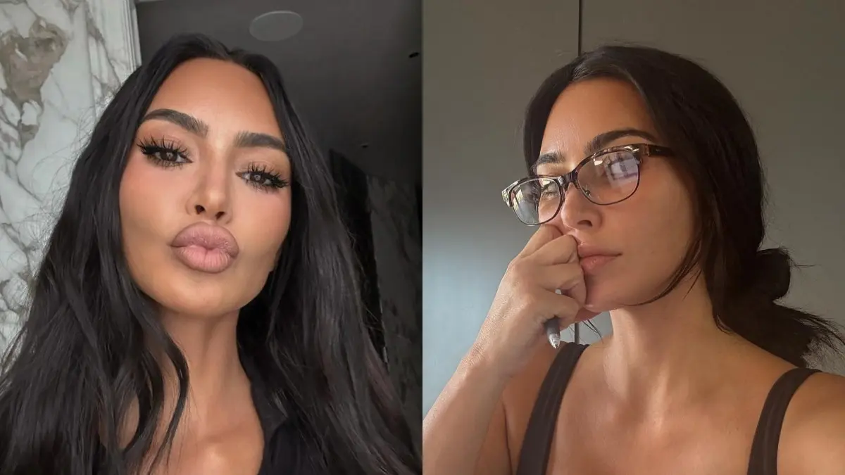 kim βαμμένη και άβαφη