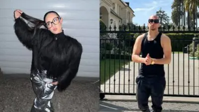 Η Klavdia με τον σύντροφό της, Oge