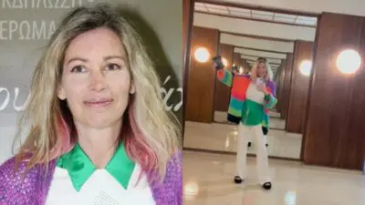 Η Άριελ Κωνσταντινίδη σε βίντεο και σε έξοδό της