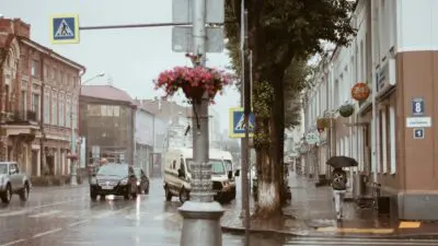 βροχερό τοπίο