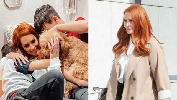 Η Χρηστίδου αγκαλιά με τα παιδιά της