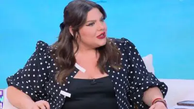 Η Δανάη Μπάρκα στο πλατό του Πάμε Δανάη