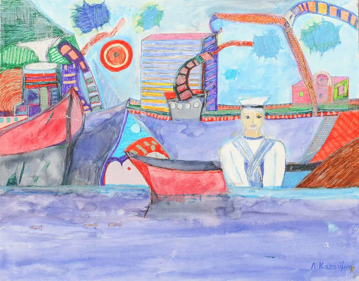 πίνακας ζωγραφικής της Λίτσας Κασούμη