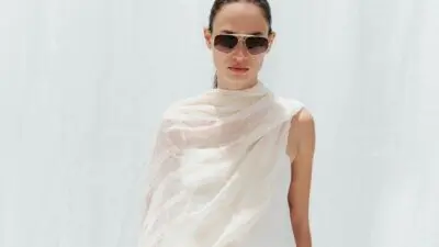 Zara top σε λευκό χρώμα