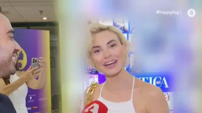 Η Αλεξάνδρα Παναγιώταρου στην κάμερα του Happy Day
