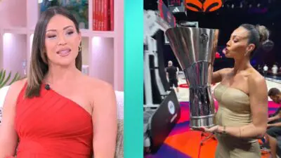 Η Δώρα Παντέλη στο πλατό του Happy Day