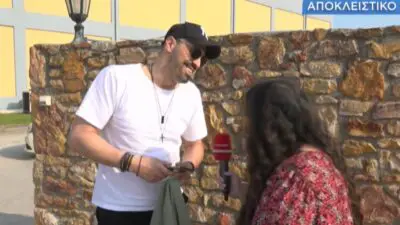 Ο Γιώργος Παράσχος στην κάμερα του Buongiorno