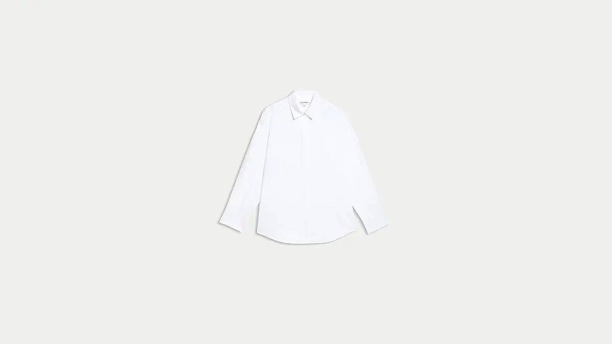 λευκό πουκάμισο marks and spencer