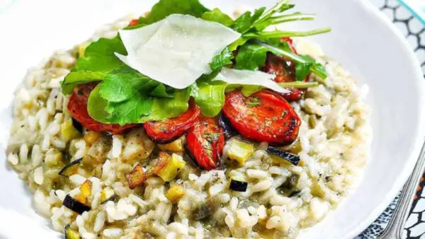Ριζότο με μελιτζάνες