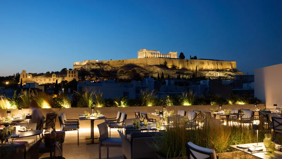 Acropolis Secret by night