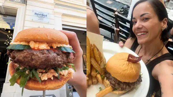 μπέργκερ του hard rock cafe