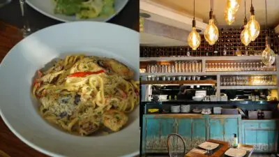 φωτογραφίες από τα φαγητά και τον χώρο του pasta-bar