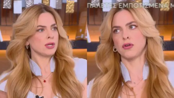 Η Ρένα Μόρφη στο πλατό του Buongiorno