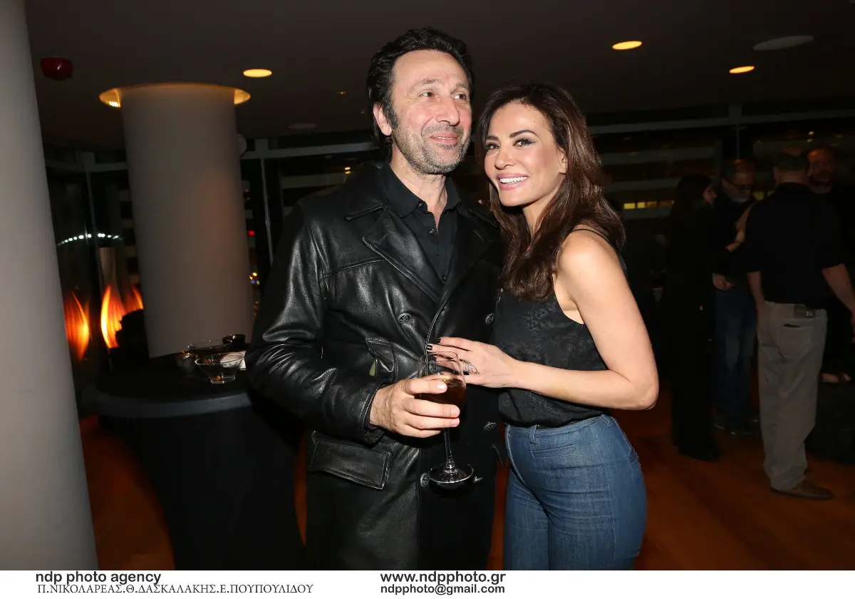 Ο Ρένος Χαραλαμπίδης και η Δήμητρα Ματσούκα 