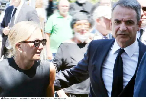 Ο Κυριάκος Μητσοτάκης με τη σύζυγό του, Μαρέβα