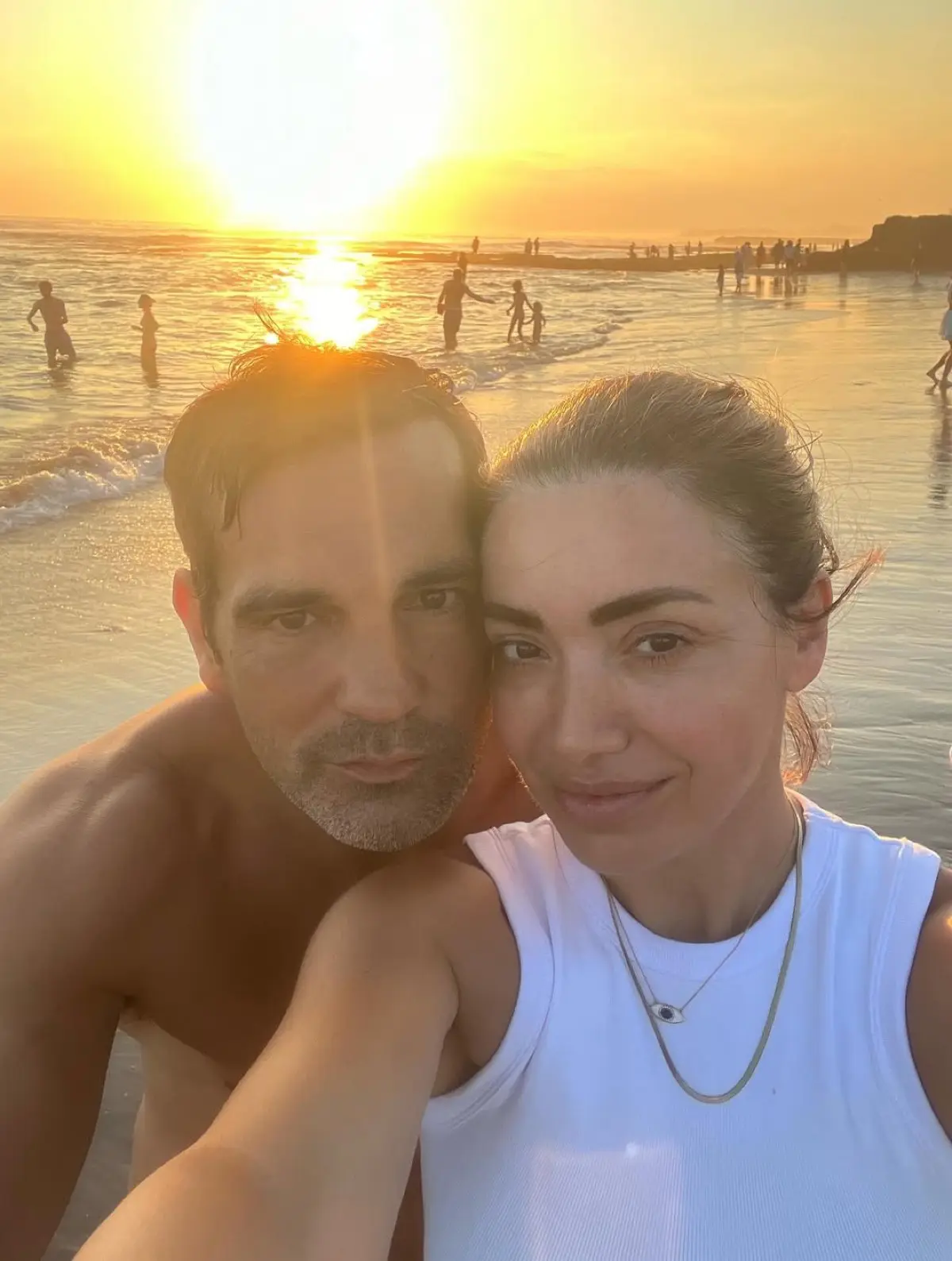 Η Όλγα Φαρμάκη με τον Σταύρο Μαντόπουλο